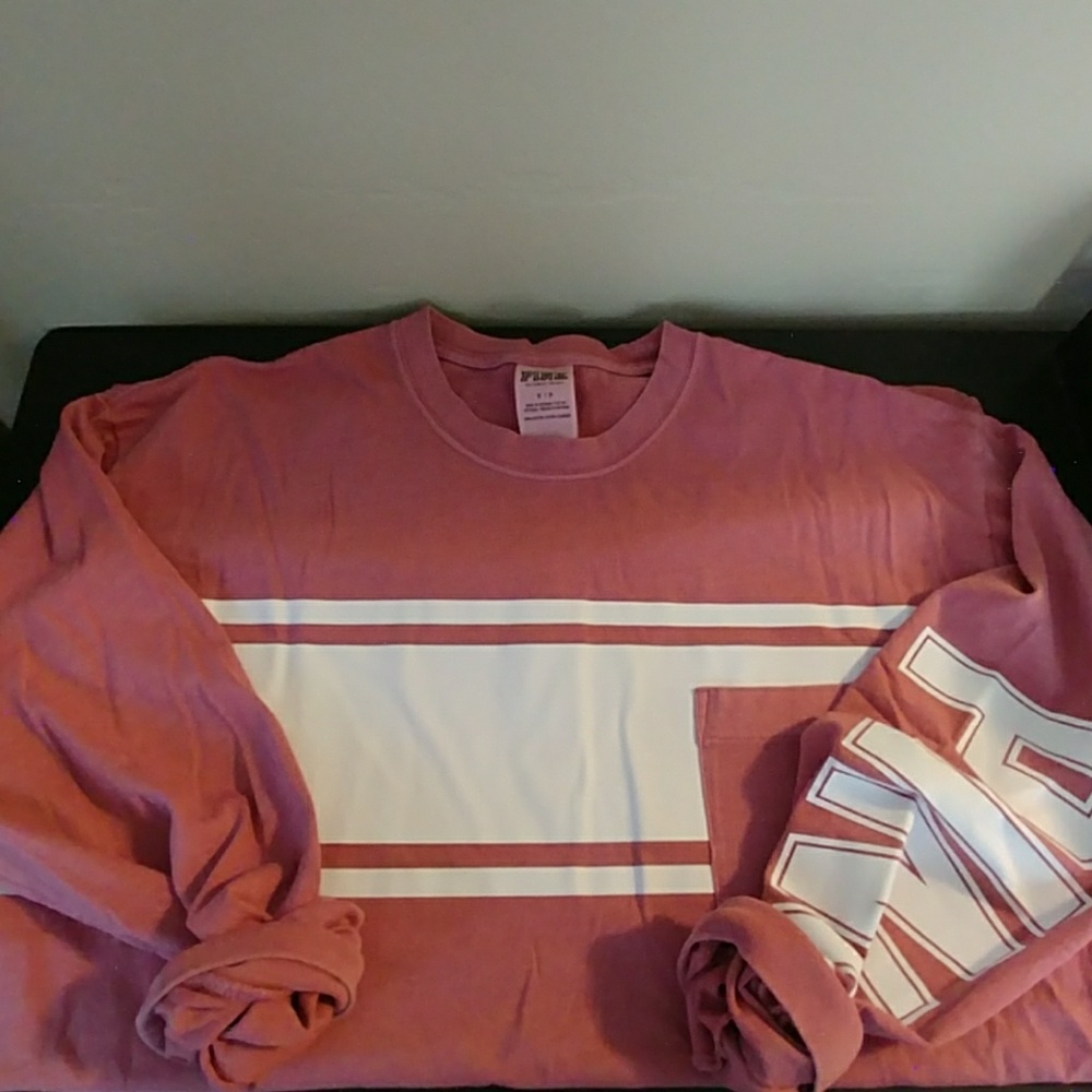 PINK long sleeved campus tee